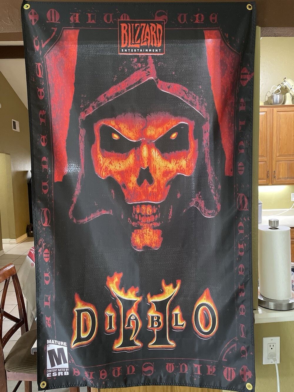 Diablo II 5ft Flag PC 2000 Blizzard Banner Poster 2 RTS